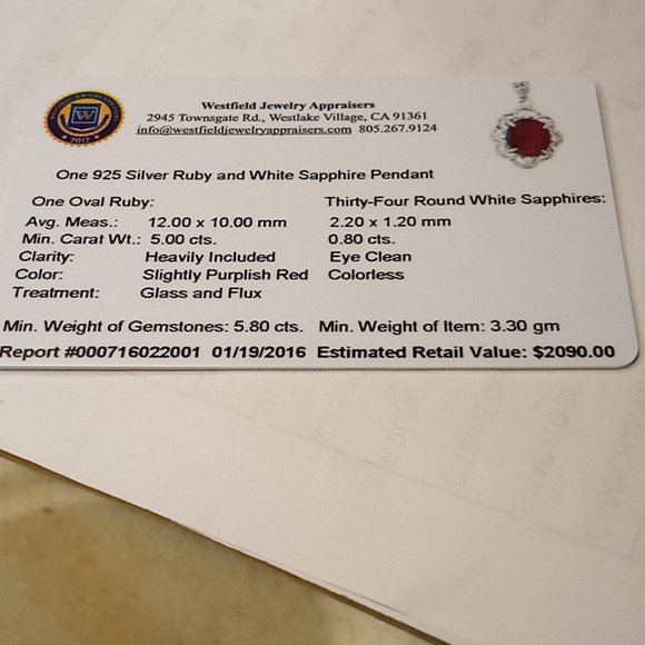 Ruby Pendant - Picture 3 of 4
